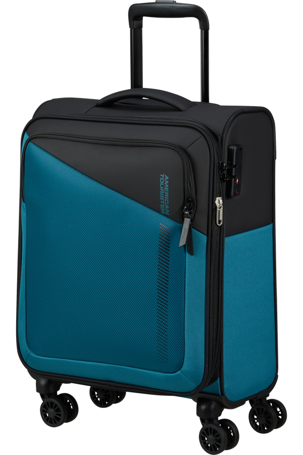 American Tourister Daring Dash Spinner Expandable TSA S  Černá/modrá American Tourister Daring Dash Spinner Expandable TSA S  Černá/modrá