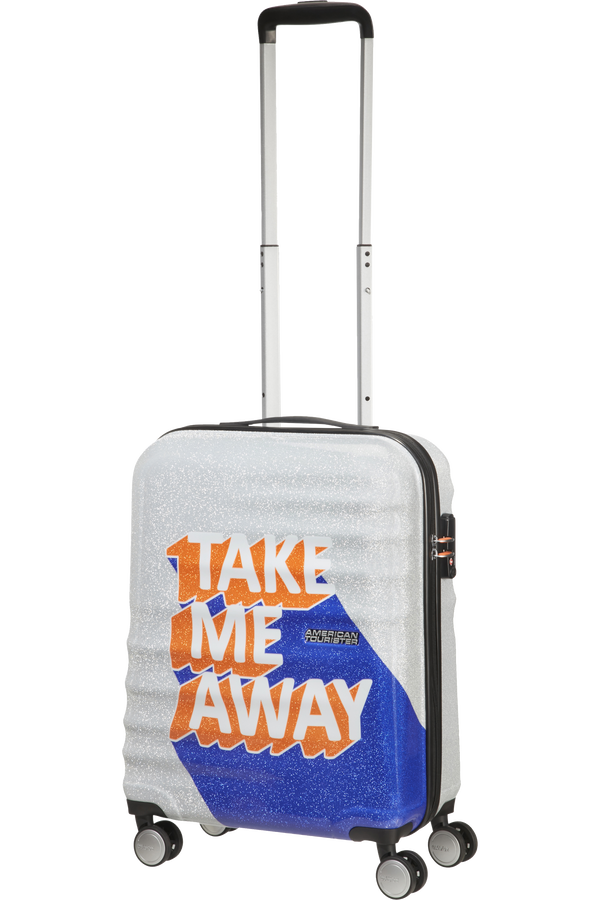 American Tourister Wavebreaker Spinner 55cm  Take Me Away Blue/Orange