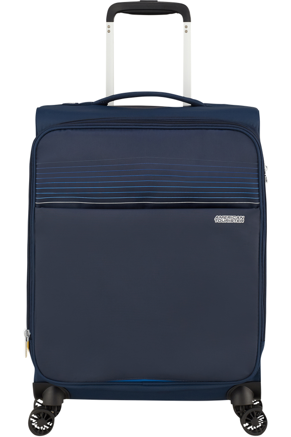 American Tourister Lite Ray Spinner TSA Expandable 55cm  Půlnoční námořní modrá