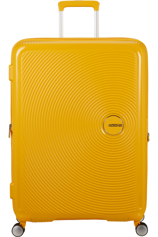 American Tourister SoundBox Spinner TSA Expandable 80cm  Zlatě žlut&aacute;