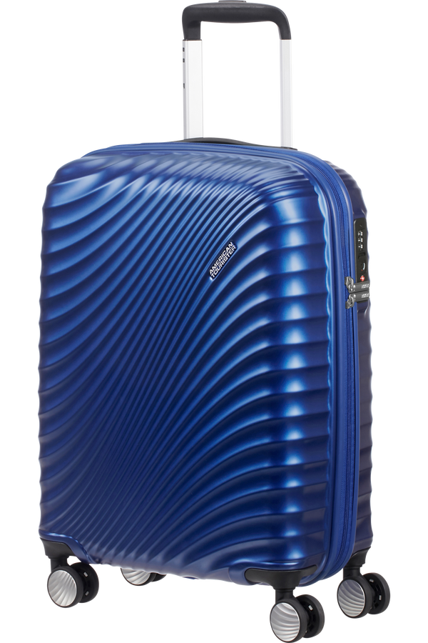 American Tourister Jetglam Spinner 55cm  Metalická modrá