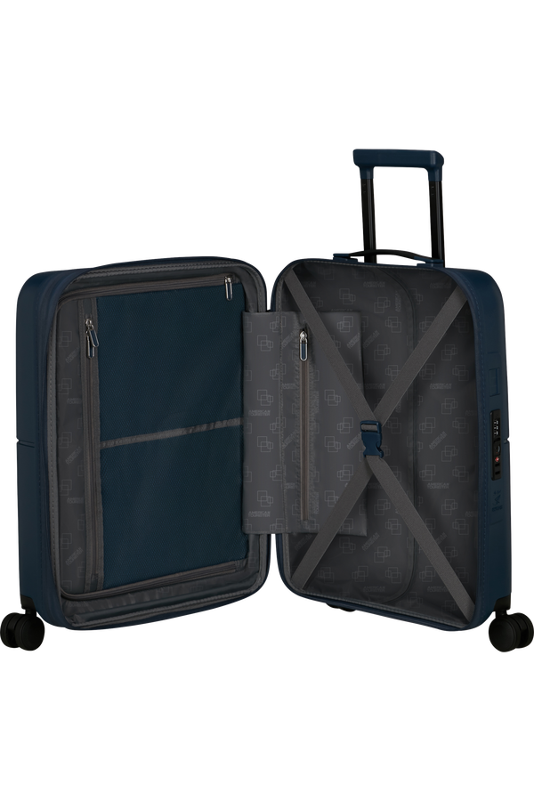 American Tourister DashPop Spinner Expandable TSA 55cm Půlnočn&iacute; modr&aacute;