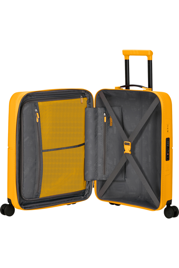 American Tourister DashPop Spinner Expandable TSA 55cm Zlatě žlut&aacute;