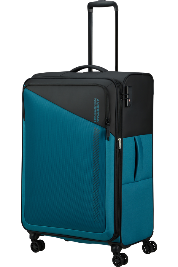 American Tourister Daring Dash Spinner Expandable TSA L  Čern&aacute;/modr&aacute;
