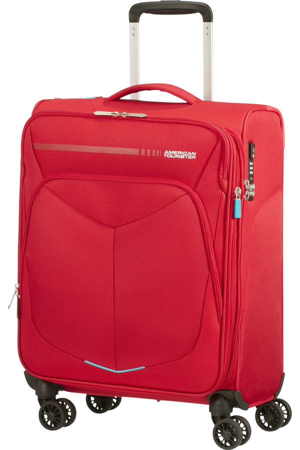 American Tourister Summerfunk Spinner Exp TSA 55cm  Červená