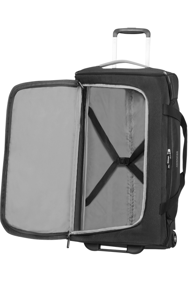 American Tourister Road Quest Duffle with Wheels M  Černá/šedá