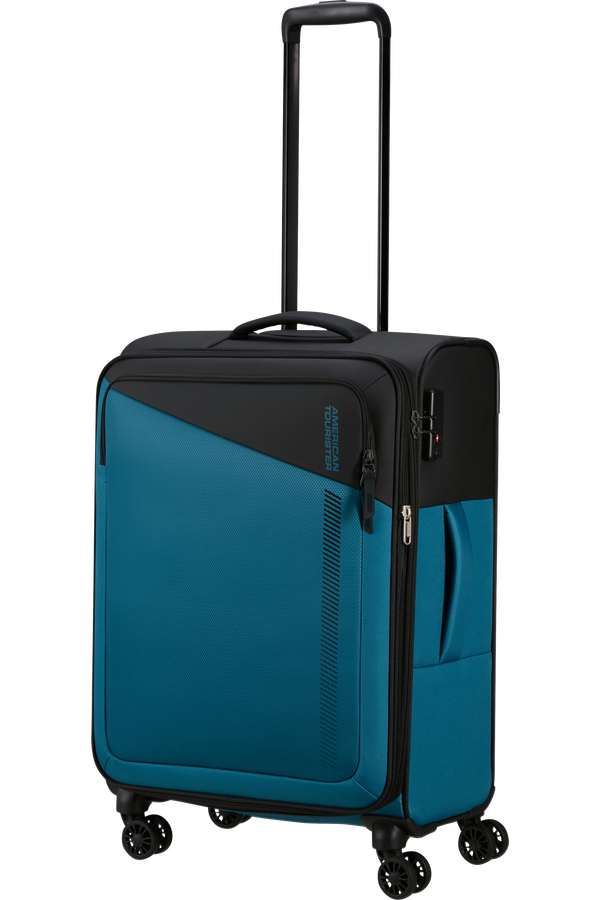 American Tourister Daring Dash Spinner Expandable TSA M  Černá/modrá