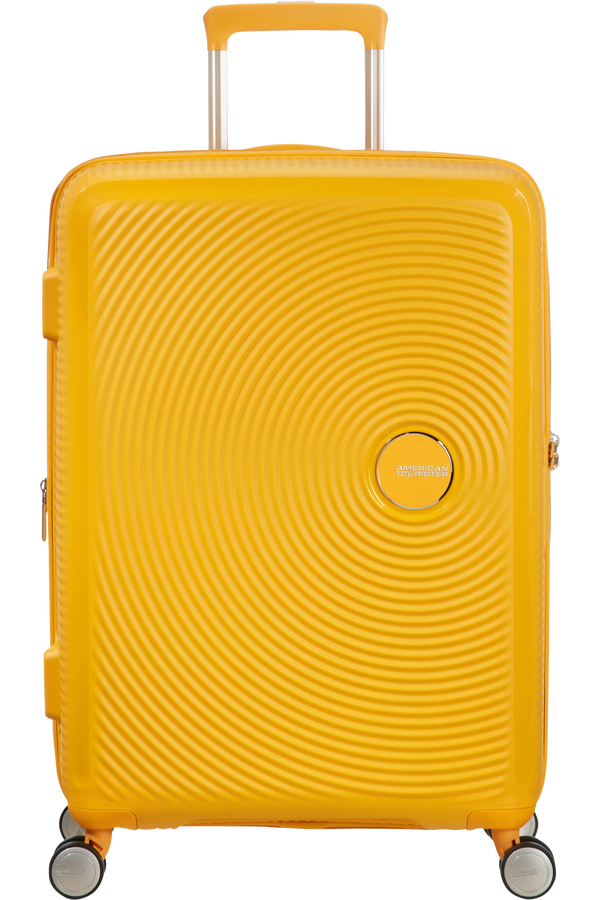 American Tourister Soundbox Spinner 67cm  Zlatě žlutá