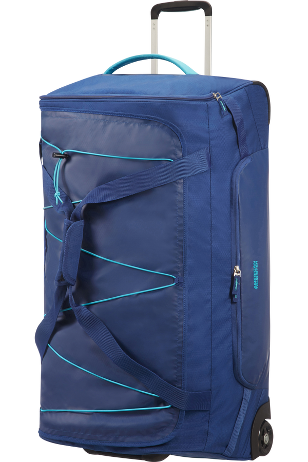 American Tourister Road Quest Duffle with Wheels L  Deep Water Blue