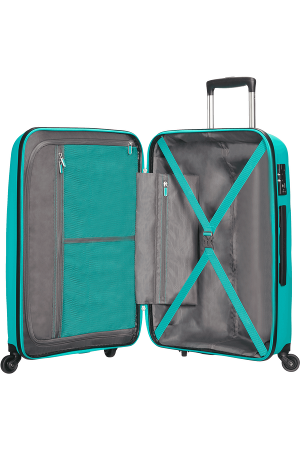 American Tourister Kufr Bon Air Spinner, 4 kolečka, 66 cm, střední, tmavá tyrkysová American Tourister Kufr Bon Air Spinner, 4 kolečka, 66 cm, střední, tmavá tyrkysová