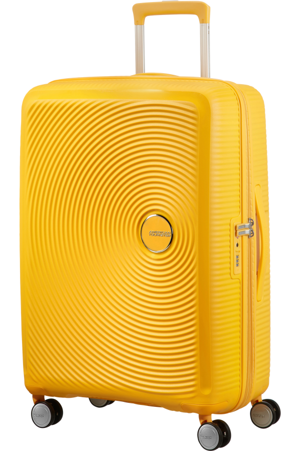 American Tourister Soundbox Spinner 67cm  Zlatě žlut&aacute;