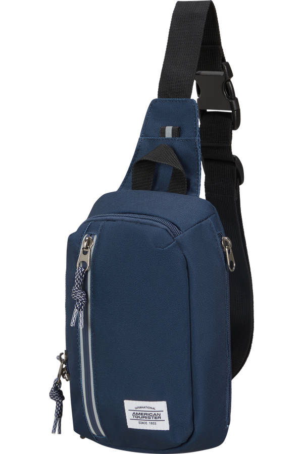 American Tourister Brightup Sling Bag Zip  N&aacute;mořn&iacute; modr&aacute;