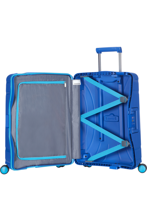 American Tourister Kufr Lock'n'Roll Spinner, 4 kolečka, 40x55x20 cm, nebeská modrá