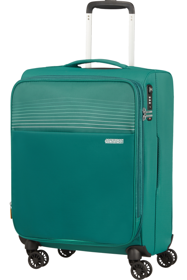 American Tourister Lite Ray Spinner TSA Expandable 55cm  Forest Green