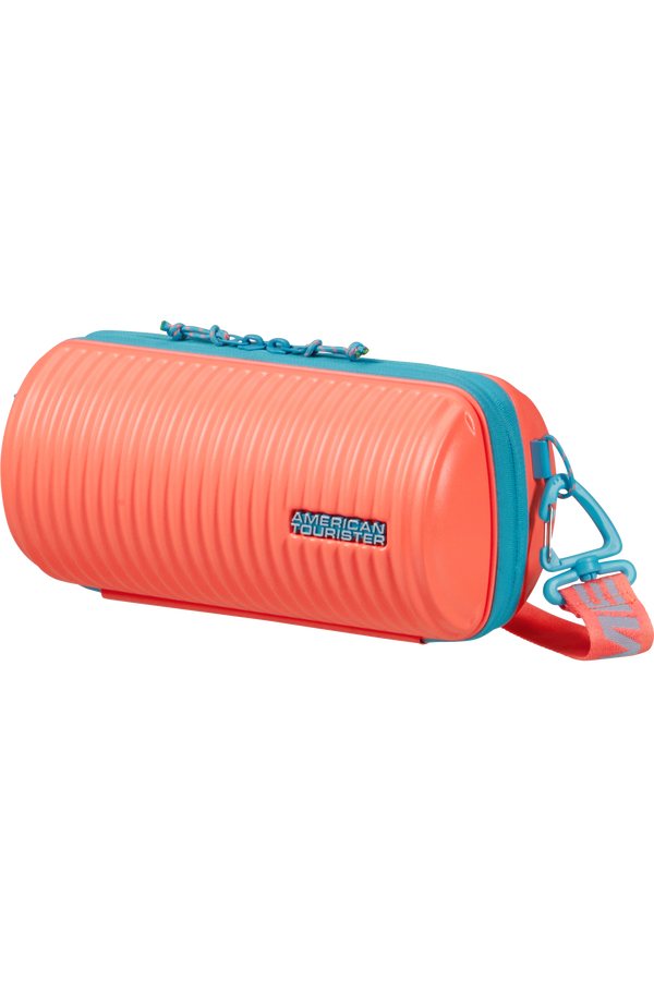 American Tourister Rollio Cross Body  Coral/Blue American Tourister Rollio Cross Body  Coral/Blue