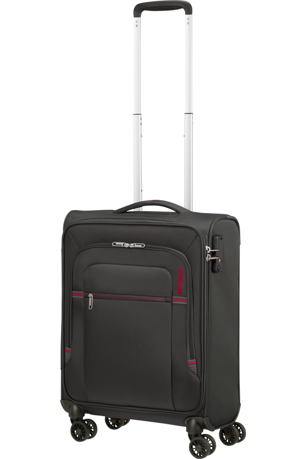 American Tourister Crosstrack Spinner 55cm  Šedá/červená