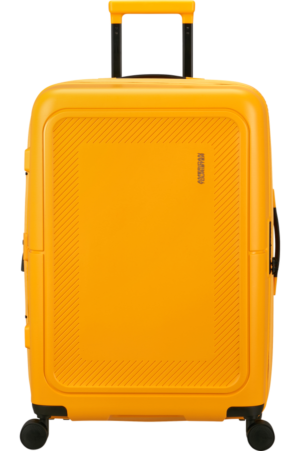 American Tourister DashPop Spinner Expandable TSA 67cm Zlatě žlut&aacute;