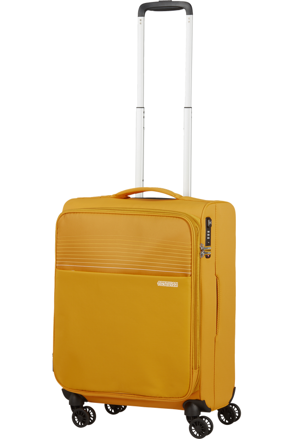 American Tourister Lite Ray Spinner TSA Expandable 55cm  Zlatě žlut&aacute;