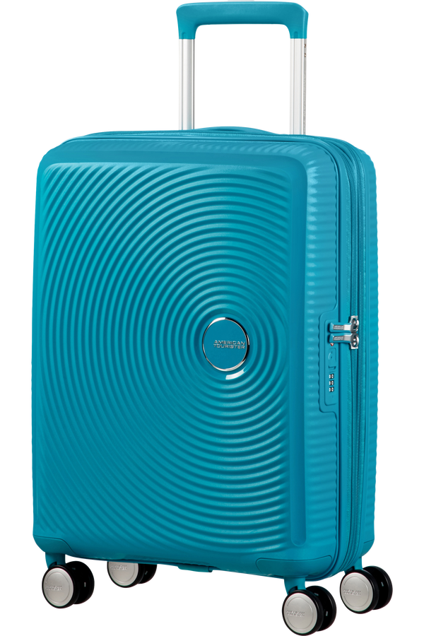 American Tourister Soundbox Spinner, roz&scaron;&iacute;řiteln&yacute;, 55&nbsp;cm, letn&iacute; modr&aacute;