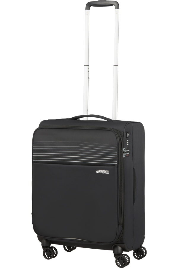 American Tourister Lite Ray Spinner TSA Expandable 55cm  Černá