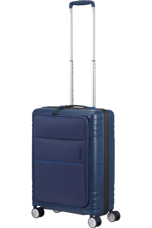 American Tourister Hello Cabin Spinner TSA 55cm  Ryz&iacute; n&aacute;mořn&iacute; modr&aacute;