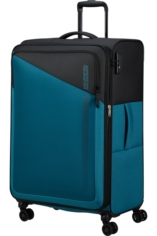 American Tourister Daring Dash Spinner Expandable TSA L  Čern&aacute;/modr&aacute;