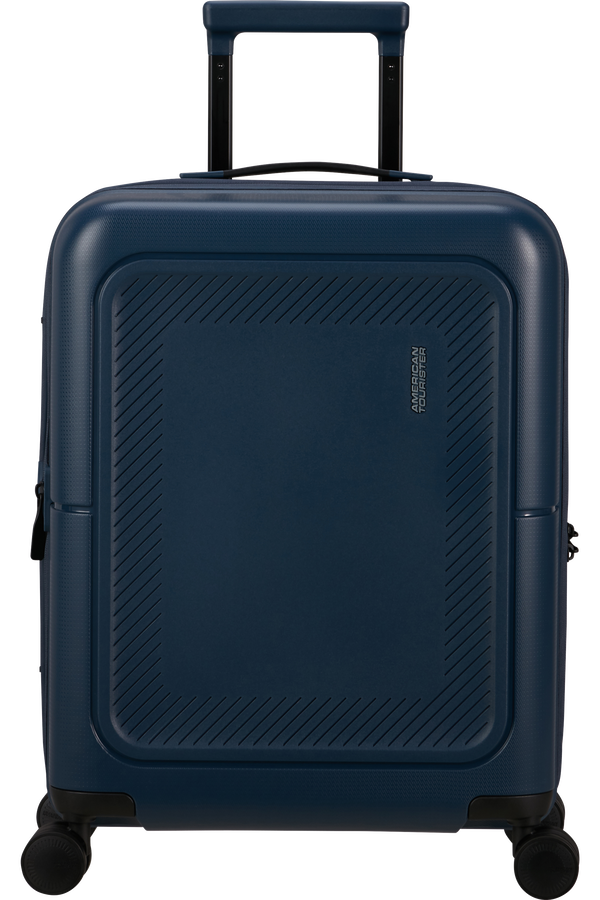 American Tourister DashPop Spinner Expandable TSA 55cm Půlnočn&iacute; modr&aacute;