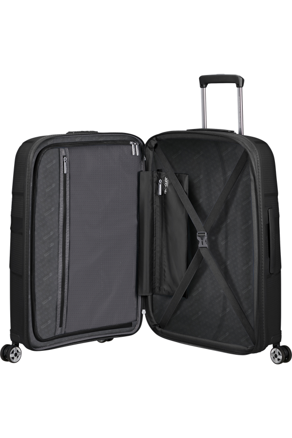 American Tourister Starvibe Spinner Expandable TSA 67cm Černá American Tourister Starvibe Spinner Expandable TSA 67cm Černá