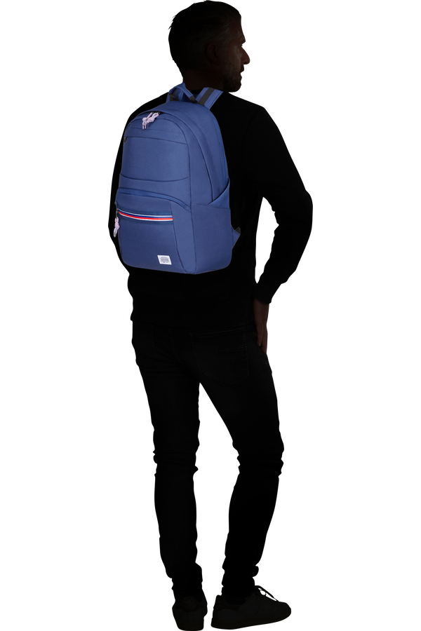 American Tourister Upbeat Lapt Backpack Zip 15.6' M  Námořní modrá
