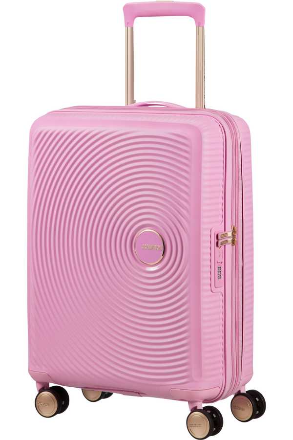 American Tourister Soundbox Spinner TSA Expandable 55cm  Pearl Pink/Gold