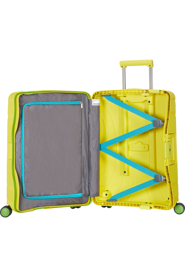American Tourister Kufr Lock'n'Roll Spinner, 4 kolečka, kabinové zavazadlo, 40x55x20 cm, sluneční žlutá