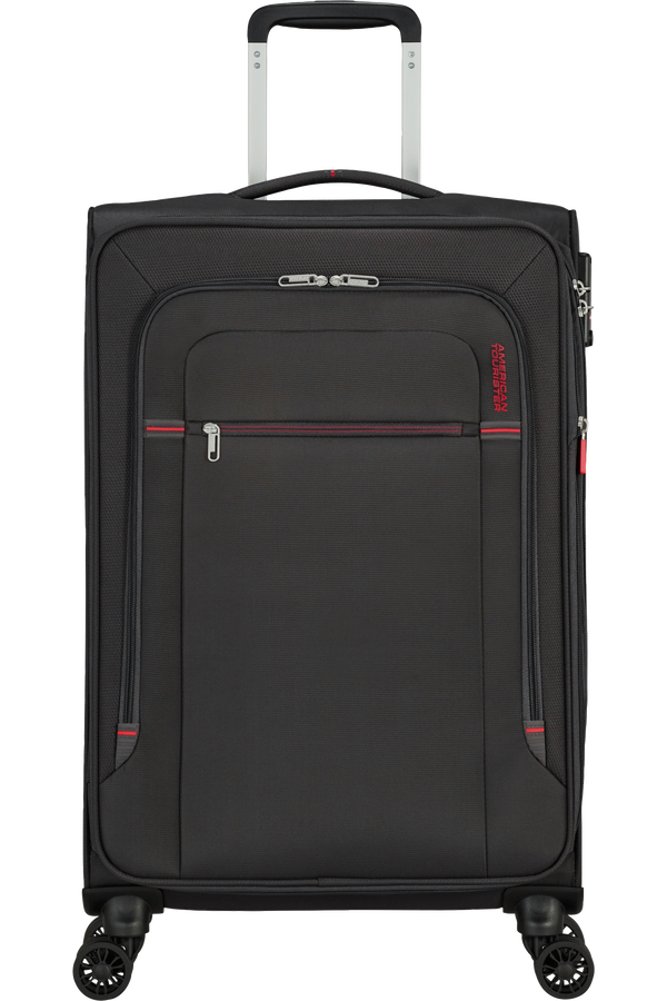 American Tourister Crosstrack Spinner Expandable 67cm  &Scaron;ed&aacute;/červen&aacute;