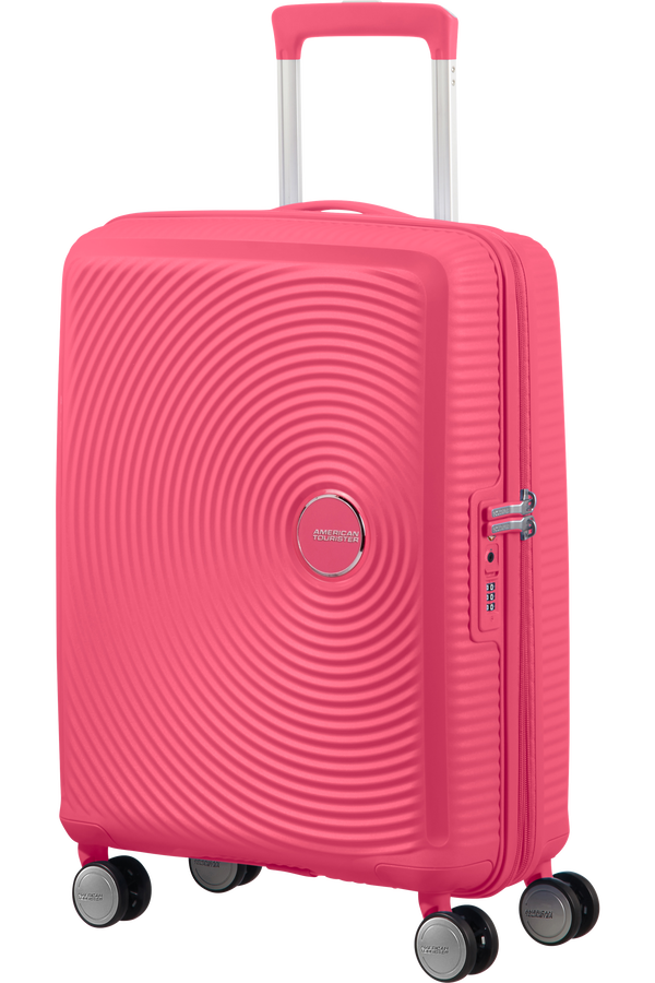 American Tourister Soundbox Spinner Expandable 55cm  Žhavá růžová American Tourister Soundbox Spinner Expandable 55cm  Žhavá růžová