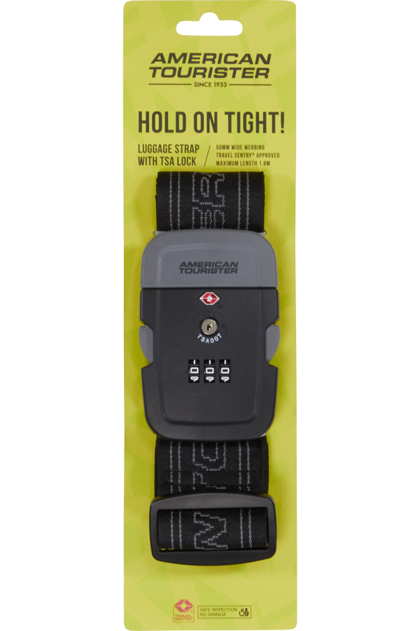 American Tourister American Tourist. Ta Luggage Belt TSA  Čern&aacute;/&scaron;ed&aacute;