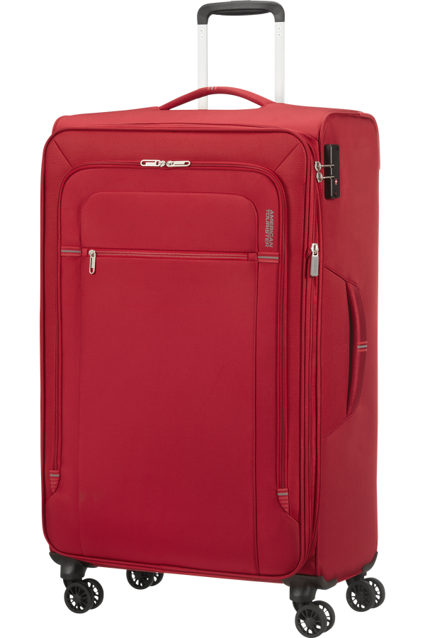 American Tourister Crosstrack Spinner Expandable 79cm  Red/Grey American Tourister Crosstrack Spinner Expandable 79cm  Red/Grey