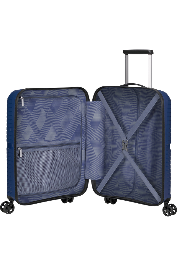 American Tourister Airconic Spinner Frontloader 15.6' 55cm  Půlnočn&iacute; n&aacute;mořn&iacute; modr&aacute;