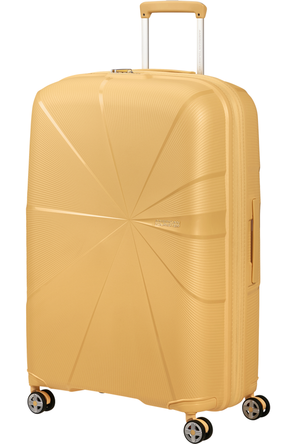 American Tourister StarVibe Spinner Expandable TSA 77cm  Metallic Banana American Tourister StarVibe Spinner Expandable TSA 77cm  Metallic Banana