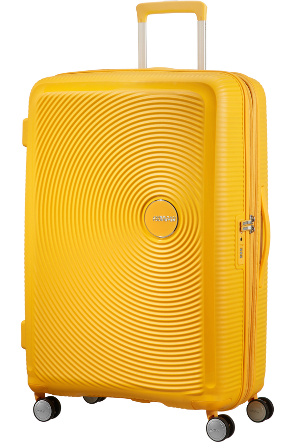 American Tourister Soundbox Spinner 77  Zlatě žlutá
