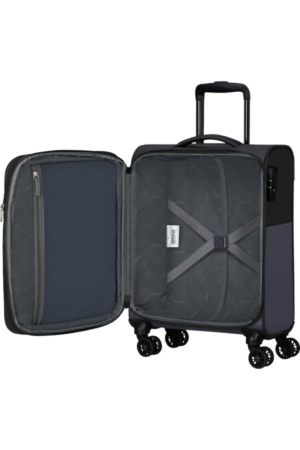 American Tourister Daring Dash Spinner Expandable TSA S  Černá/šedá