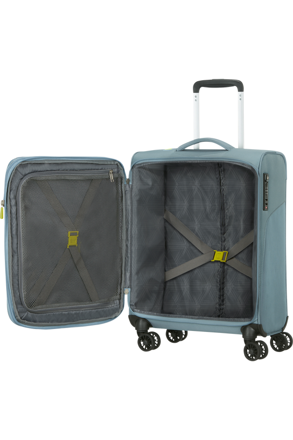 American Tourister Summerfunk Spinner Exp TSA 55cm  Metal Grey