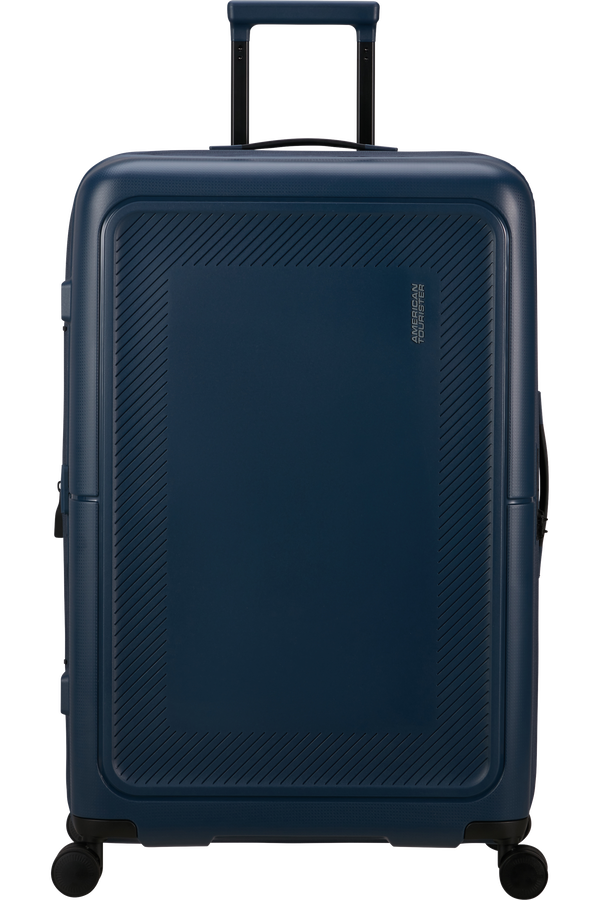 American Tourister DashPop Spinner Expandable TSA 77cm Půlnočn&iacute; modr&aacute;