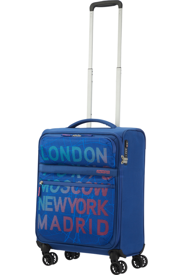 American Tourister Matchup Spinner Print TSA 55cm  City Map Blue