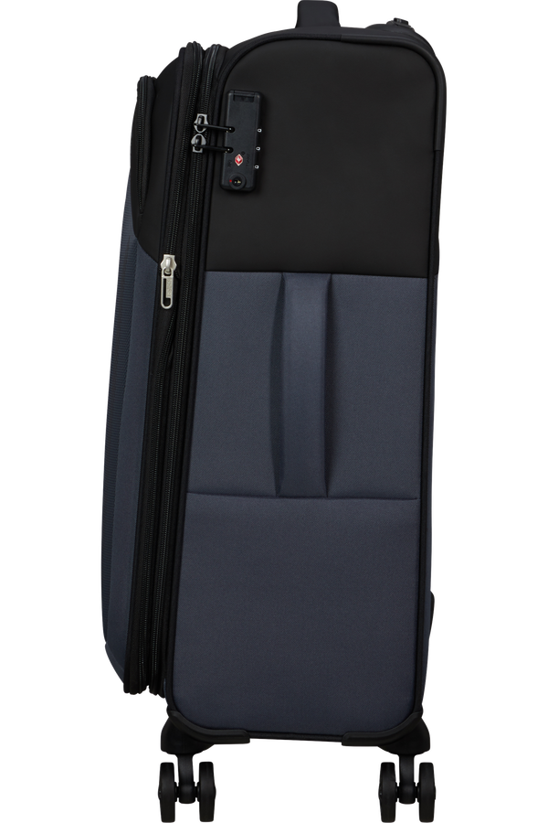 American Tourister Daring Dash Spinner Expandable TSA M  Čern&aacute;/&scaron;ed&aacute;