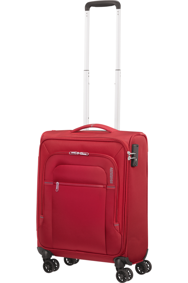 American Tourister Crosstrack Spinner 55cm  Red/Grey