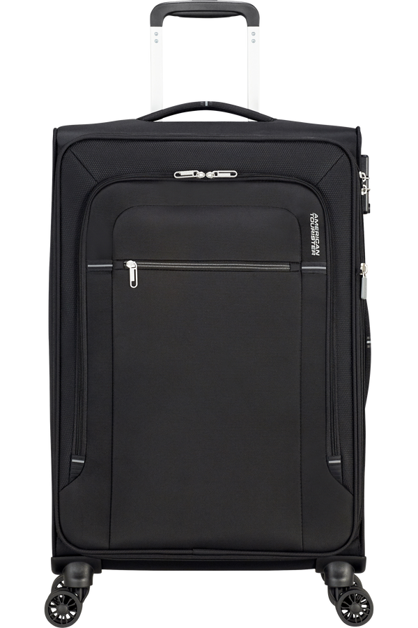 American Tourister Crosstrack Spinner Expandable 67cm  Černá/šedá