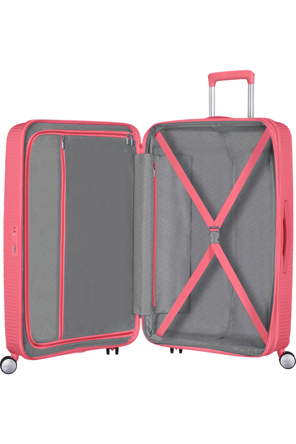 American Tourister Soundbox Spinner Expandable 77cm  Sun Kissed Coral