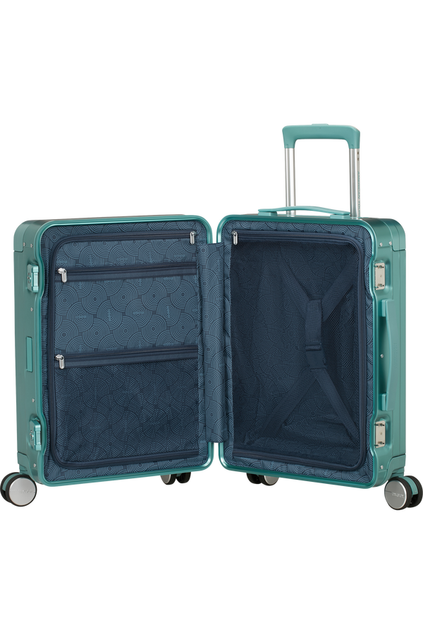 American Tourister Soundbox Alu Spinner TSA 55cm  Dusty Turquoise