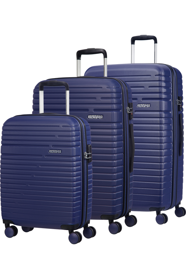 American Tourister Aero Racer 3 PC Set A  Modr&aacute; Nocturno