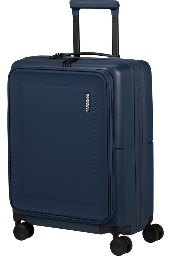 American Tourister DashPop Spinner Expandable Frontloader 55cm  Půlnoční modrá