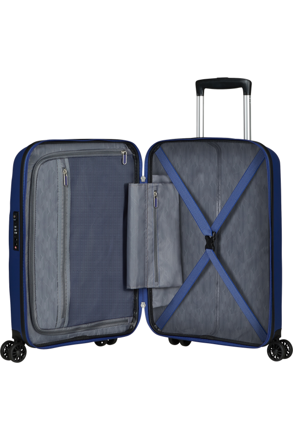 American Tourister Bon Air Dlx Spinner TSA 55cm  Půlnočn&iacute; n&aacute;mořn&iacute; modr&aacute;